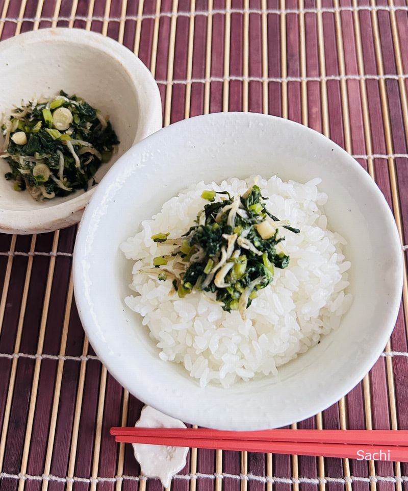 大根の間引き菜-佃煮