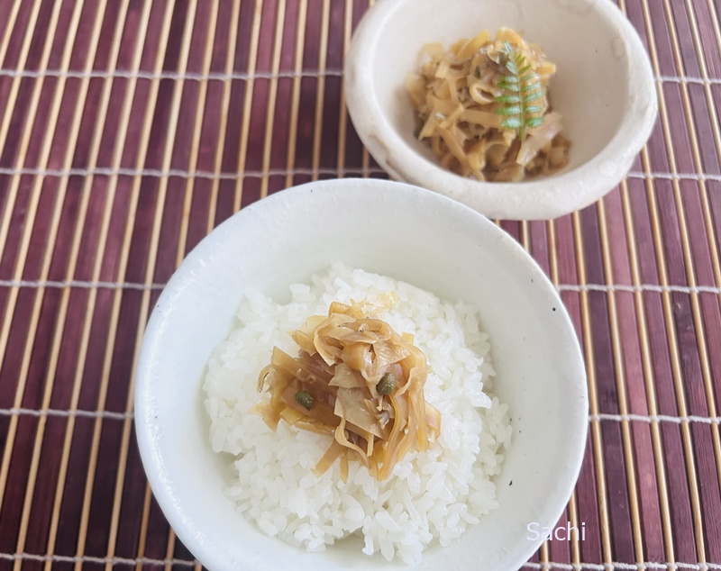たけのこ姫皮と湯葉の佃煮